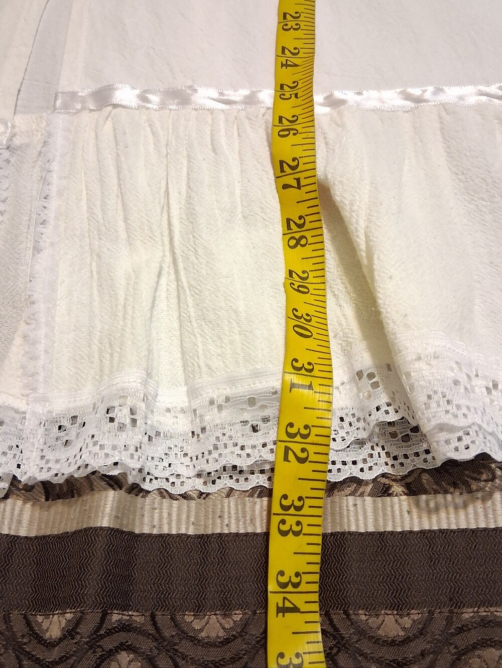 BAMBU Y2k Retro Women Skirt 100% Cotton Zip Back SzM 90s Midi Vintage - Picture 8 of 12
